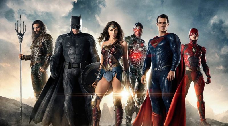 Justice League Promotional Photo Featuring Aquaman, Batman, Wonder Woman, Cyborg, Superman and The Flash