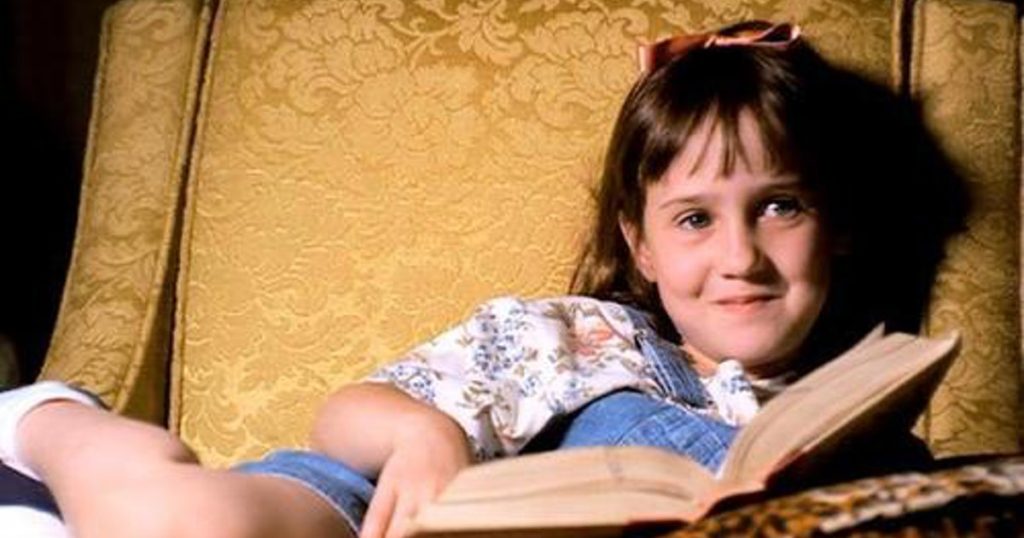 Matilda with book