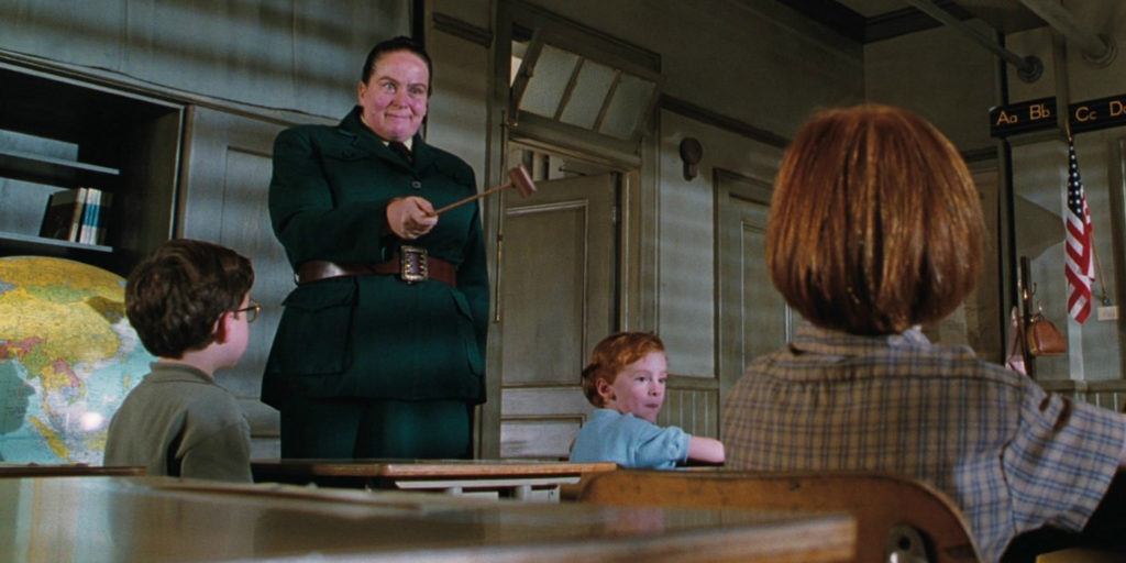 Miss Trunchbull from Matilda scolding students