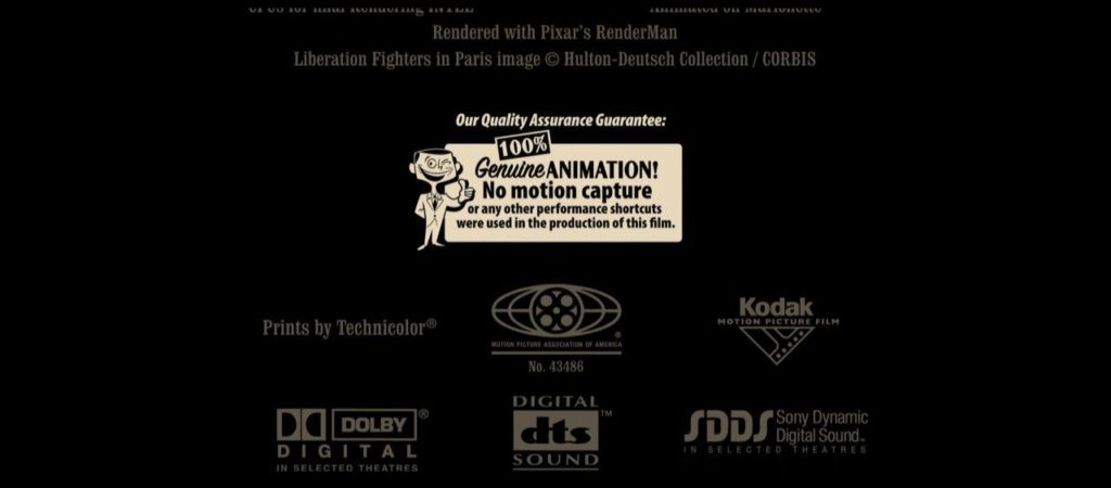 Ratatouille Quality Assurance Guarantee from end credits