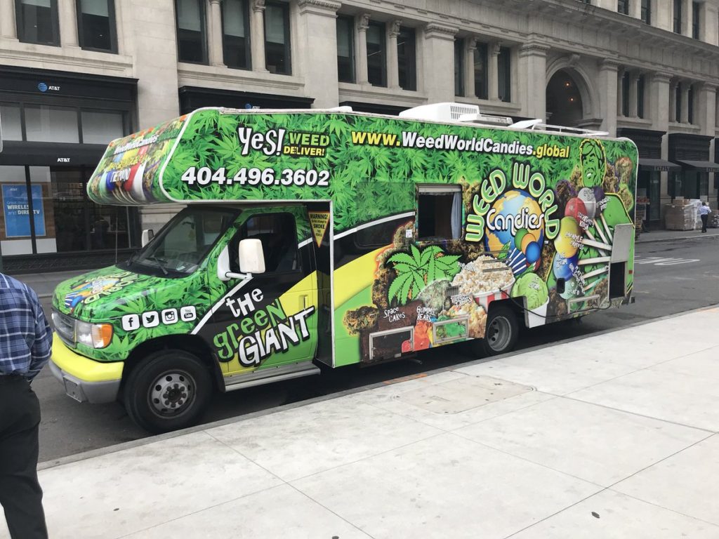 The Green Giant - Weed food truck in NYC